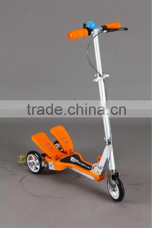 Kick scooter, two feet press pedal scooter