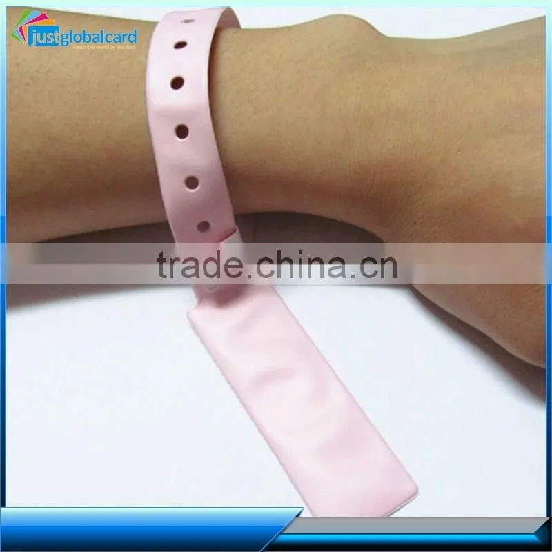 13.56MHz HF Disposable Rfid Paper Hospital Wristbands for baby and adults
