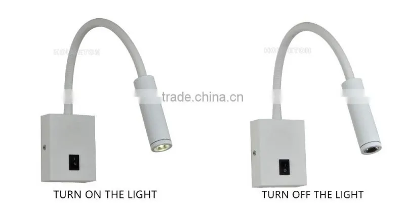 Most popular hotel white led bedside reading lamp,Hotel white led bedside reading lamp,Led bedside reading lamp WL1056B