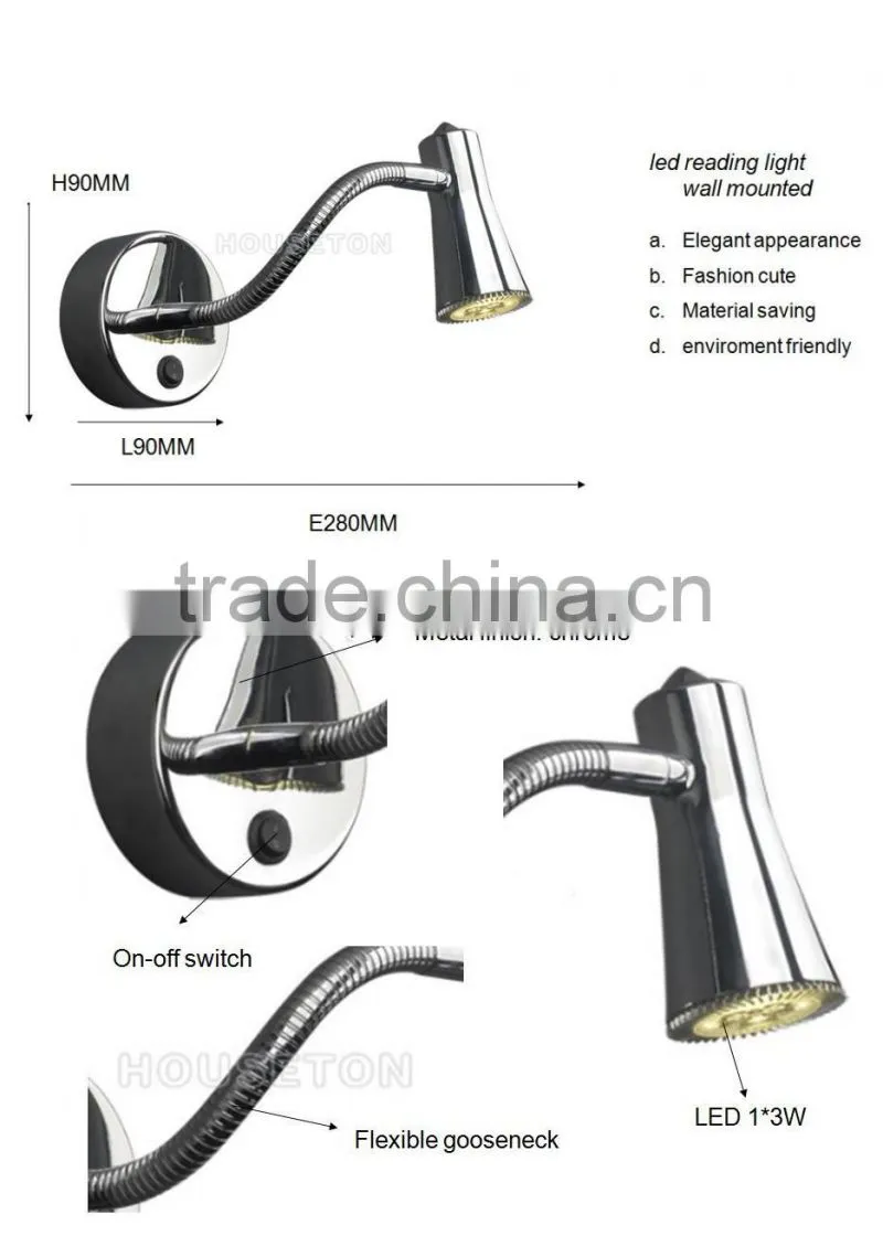 Iron hotel reading wall mounted light fittings,Hotel reading wall mounted light fittings,Wall mounted light fittings WL1026