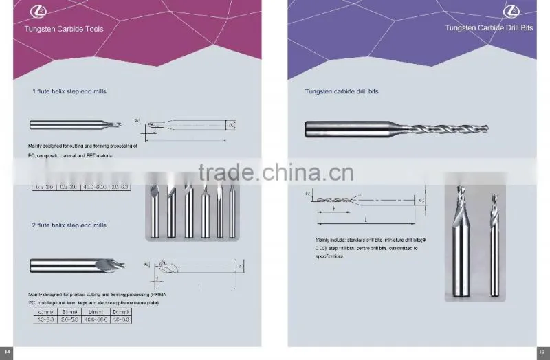 LZ0621 Solid Carbide Plastic Processing 1 Flute End Mills