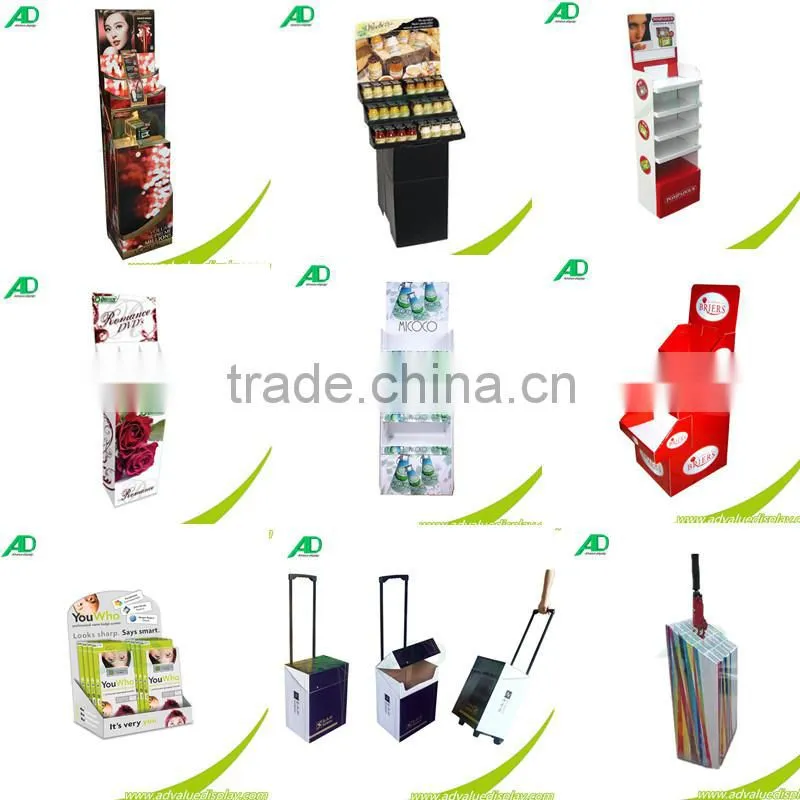 Customize floor display,cardboard display racks