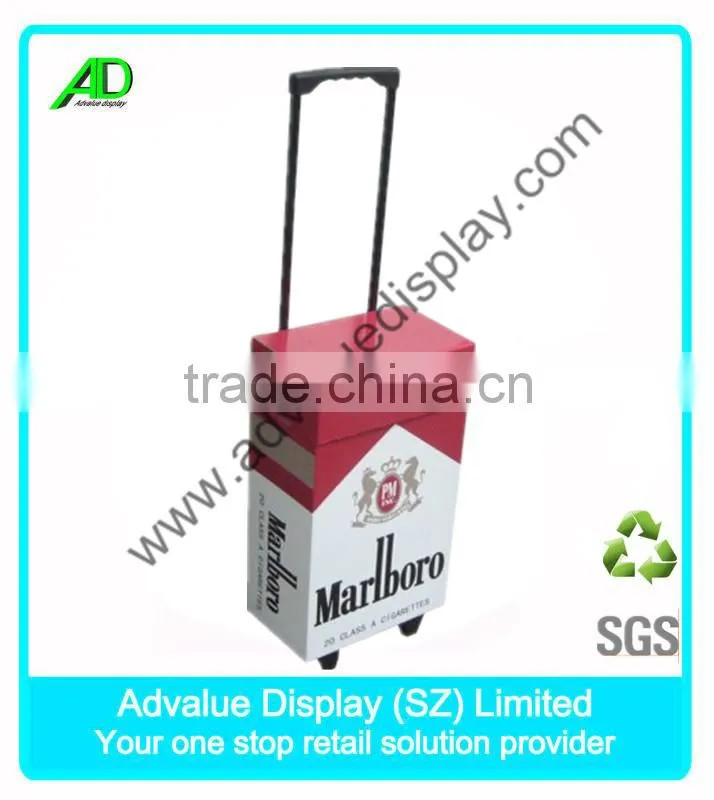 Convenient Corrugated Cardboard Trolley Quadrate , UV Surface exporters