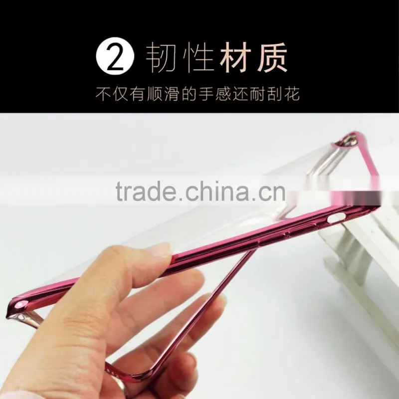 Mobile Phone Protector Shockproof Mobile Phone Case Electroplating TPU Case for Note 7