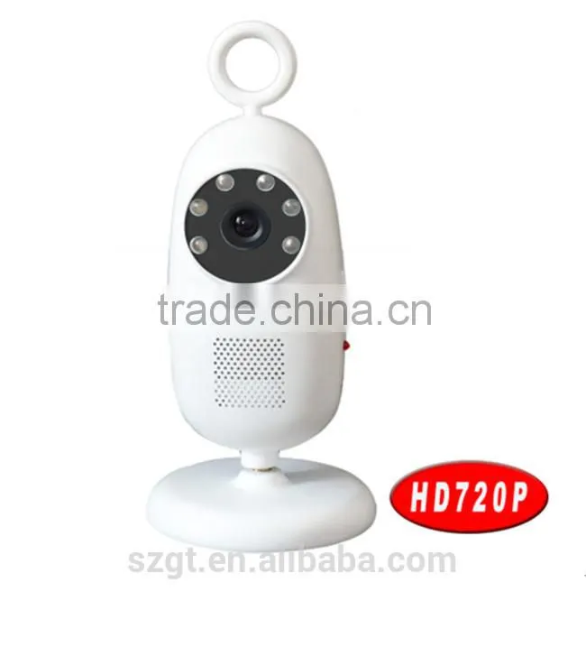 Wi-Fi Baby camera monitor wholesale white color top qulity HD 720P monitor IR digital baby monitor