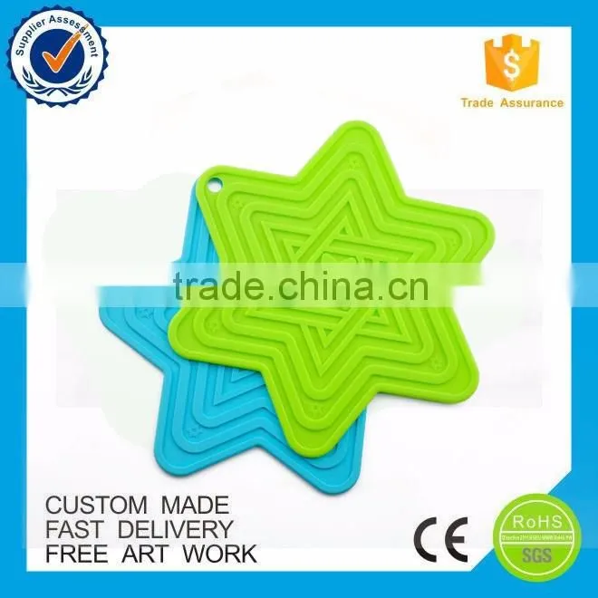 Promotional products drink hexagon silicon coasters