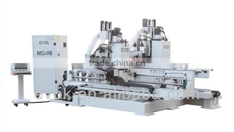 full function wooden-door lock-hole and hinge boring machine