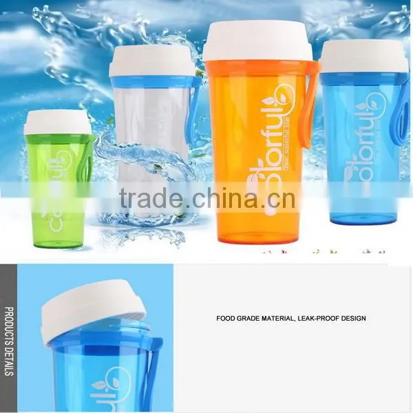 300ml plastic mug with tea filter and leak-proof lid, Mug for promotion, accept logo printing