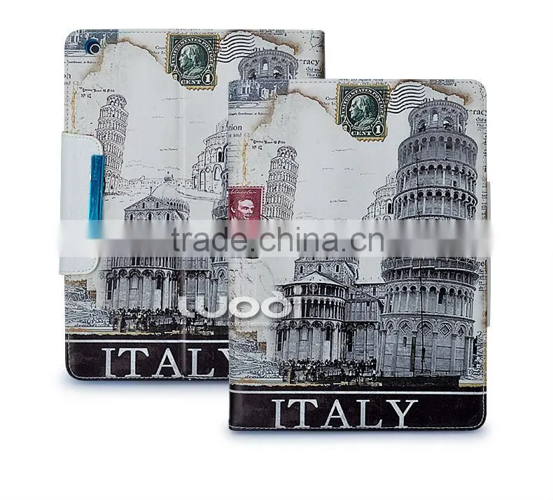 2014 New design belt clip leather case for ipad air tablet case cover for ipad case