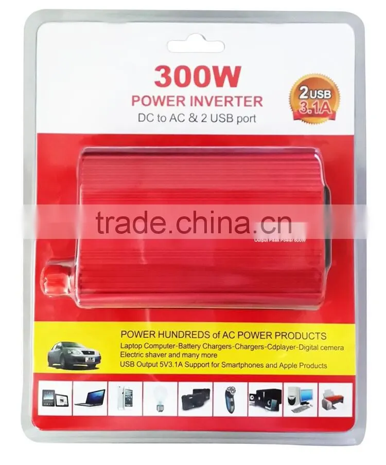 2016 power inverer 12V to 220V/110V wholesale 300w