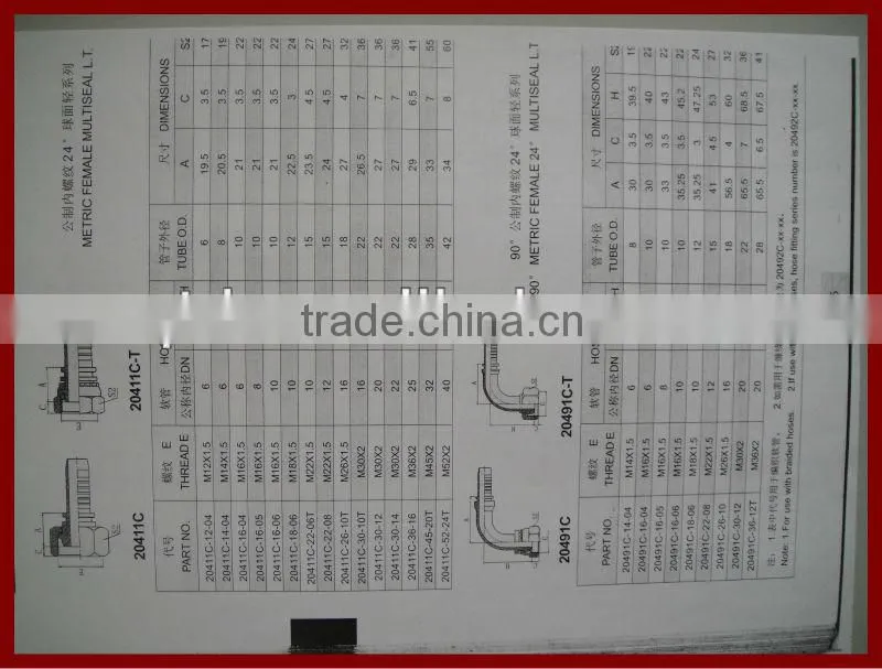 QTD stainless steel braided hose fittings