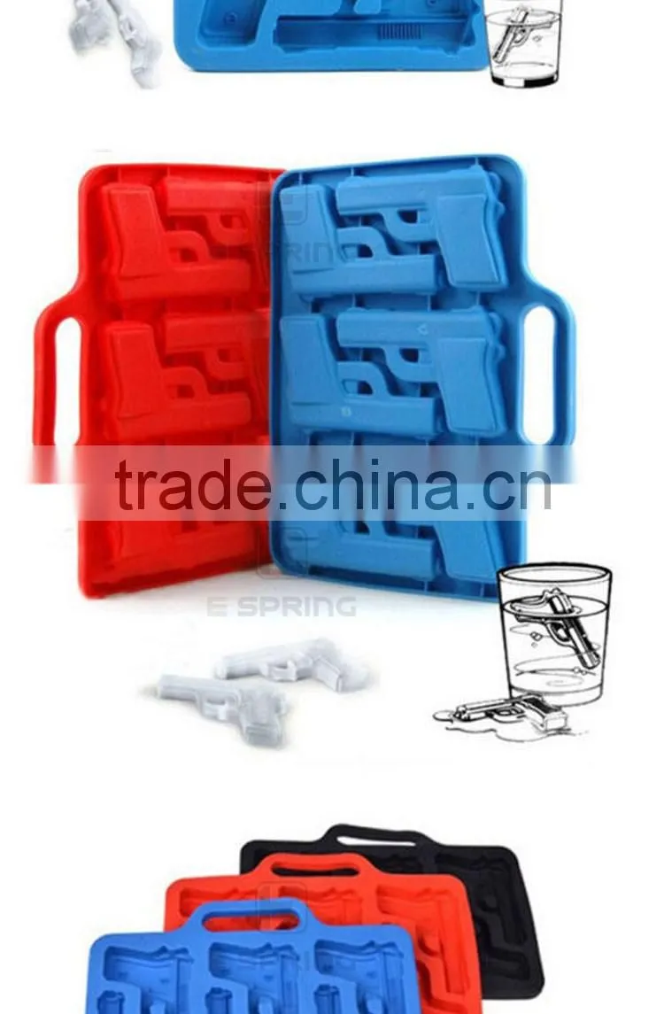 Gun Ice Cube Tray Silicone Gun Shape Cake Pan