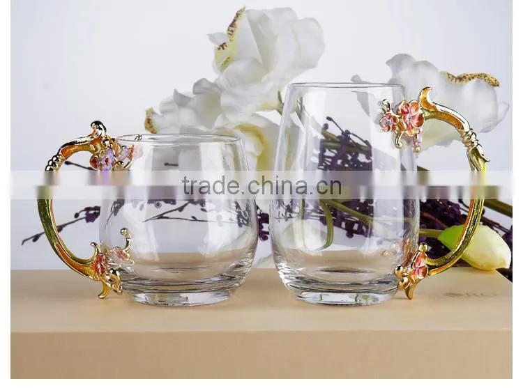pewter design craft enamel gift water glass, beer mug