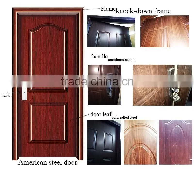 hot sale product american steel front door single steel door