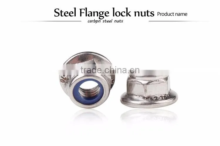 Quality assurance colored hex flange nuts