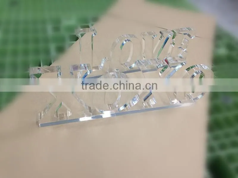 wholesale acrylic decoration 3d acrylic letter sign