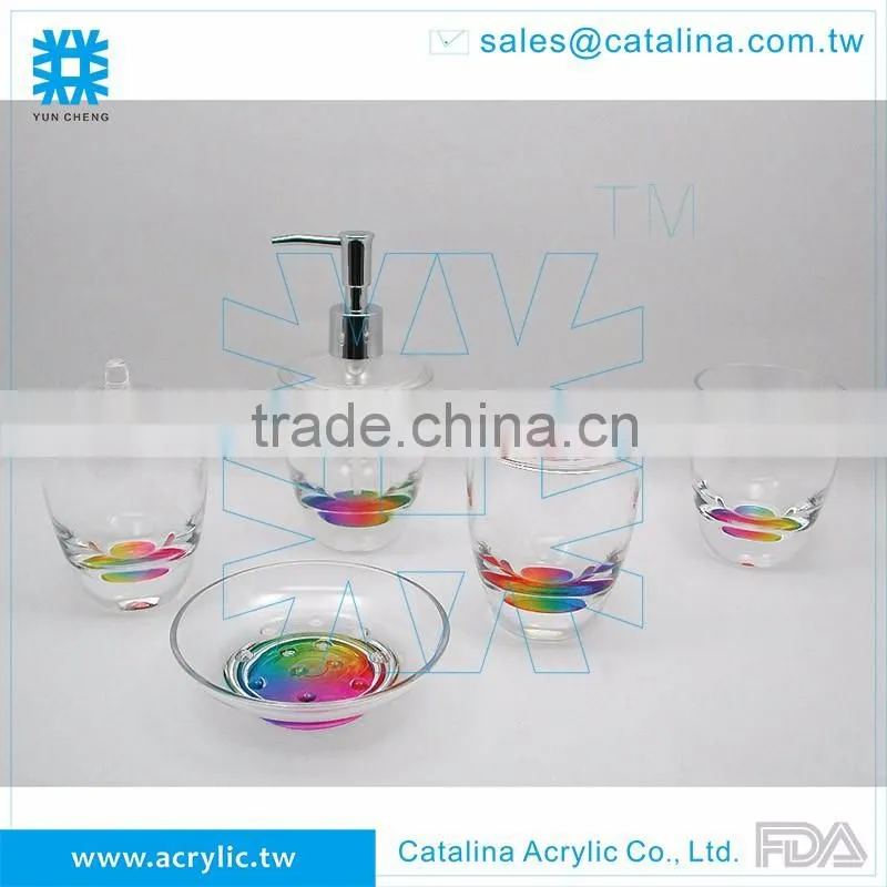Sakura pattern Bathroom House plastic Acrylic chair