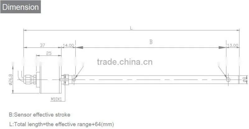 Mini Capacitance water tank level sensor