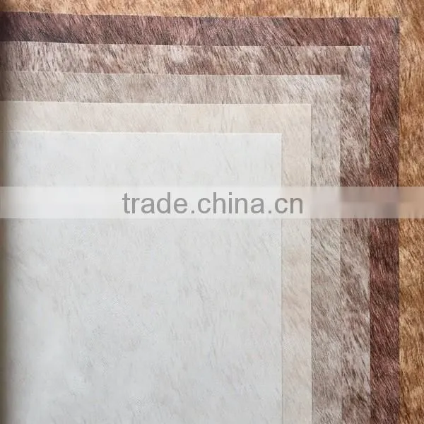 good selling new design fake fur vinyl wallpaper