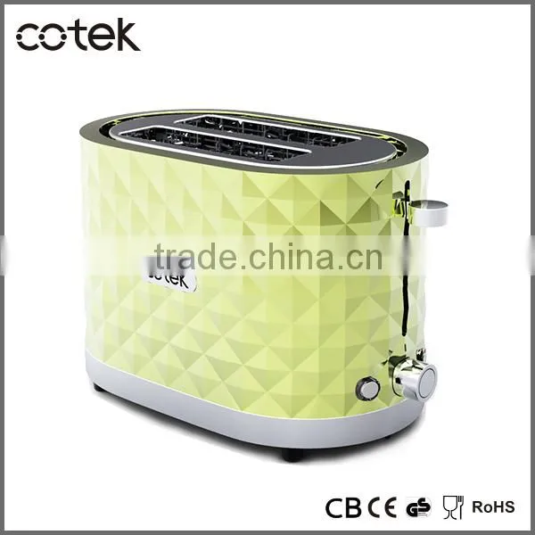 HOT SALE PP Material Diamond design toaster with extra wide slots