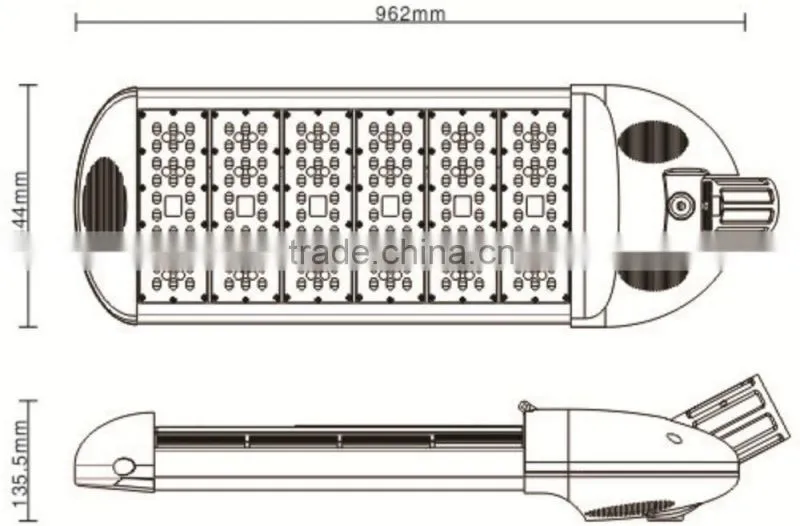 Hot Sell Waterproof 220W IP65 AC85-265V Street Lighting LED with 5 years warranty