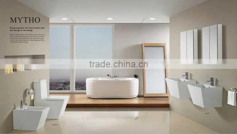 Bathroom ceramic wall hung bidet