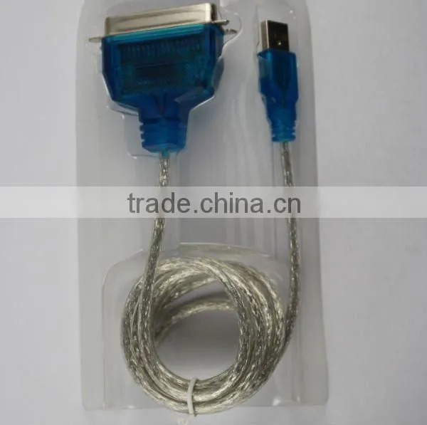 USB to Parallel Adapter Cable IEEE 1284 with usb printer cable