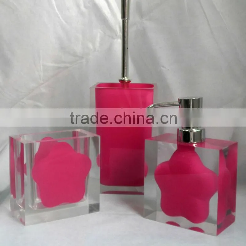 2014 new design resin bathroom set manufactory made
