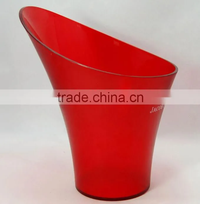 Plastic acrylic champagne ice bucket-5L