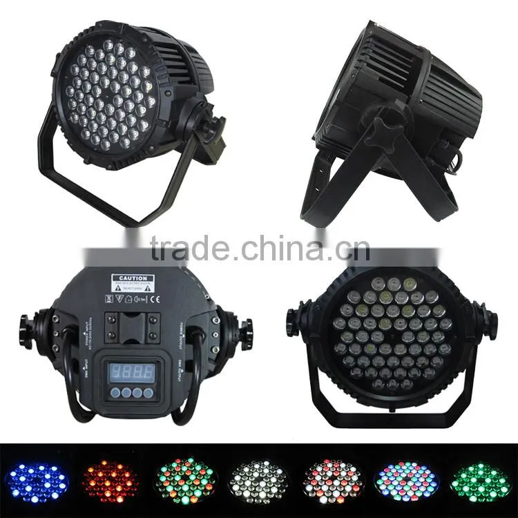IP65 54pcs 3W RGBW DMX outdoor led par stage lighting