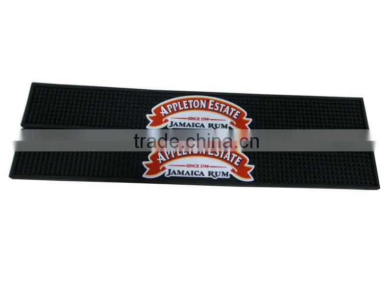Logo Embossed Soft Pvc Bar Mat