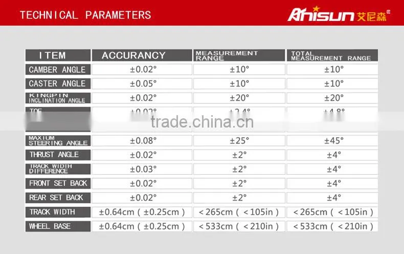 3D wheel aligner precision wheel alignment machine price