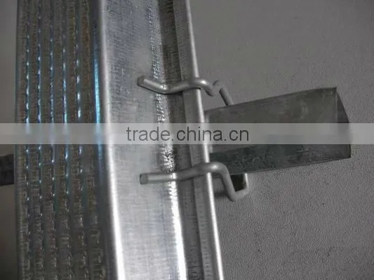 galvanized Accessory stud track ceiling wall partition