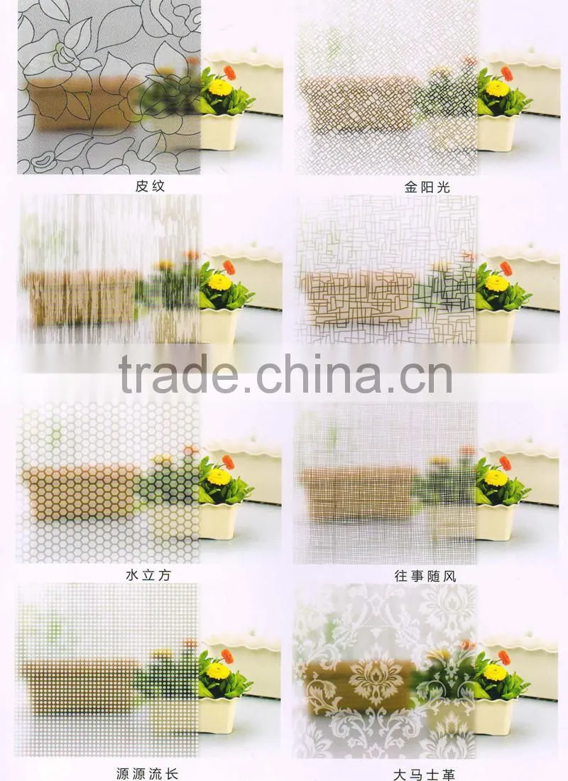 ceramic fritted glass can be tempered laminated decorative glass