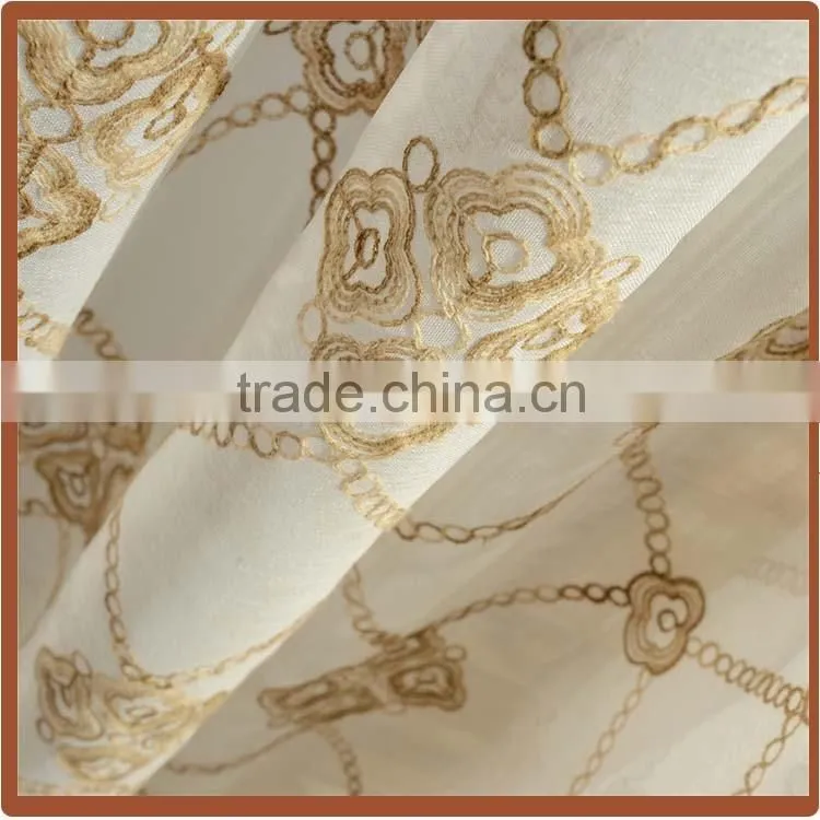 Wholesale Turkey embroidery curtains voile home ready