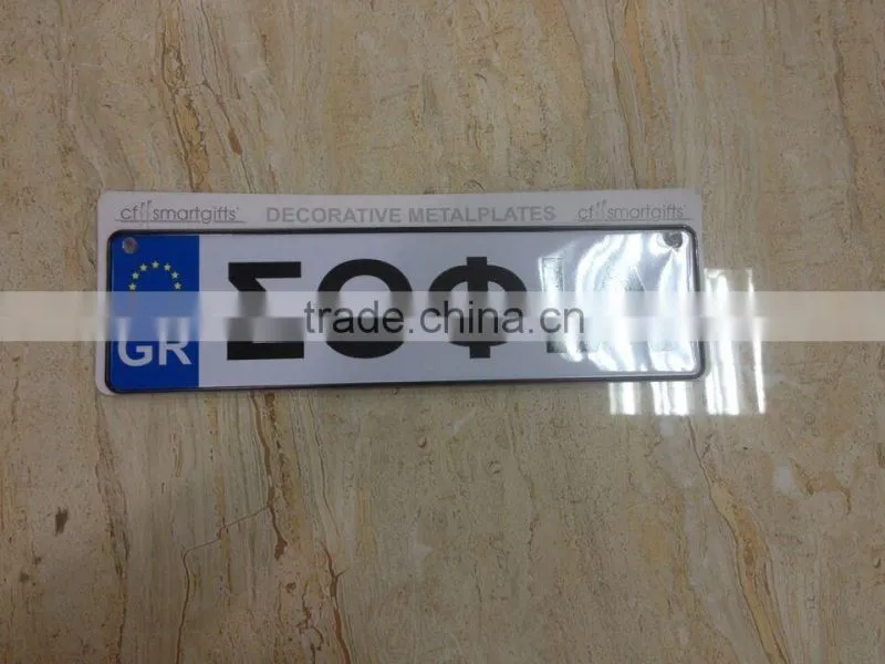 3D cheap custom hot slae rolled edge embossed metal tin plate sign