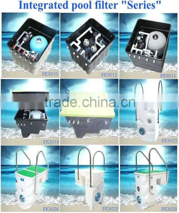High performance wall mounting swimming pool water filter / integrated swimming pool filter
