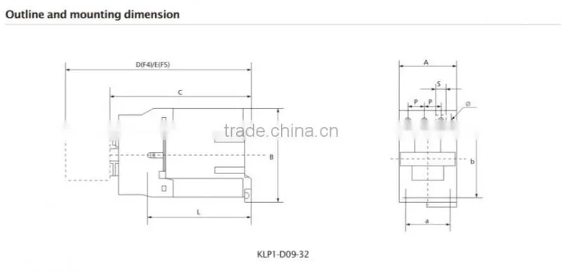 LP1-D Series DC Operated AC Contactors