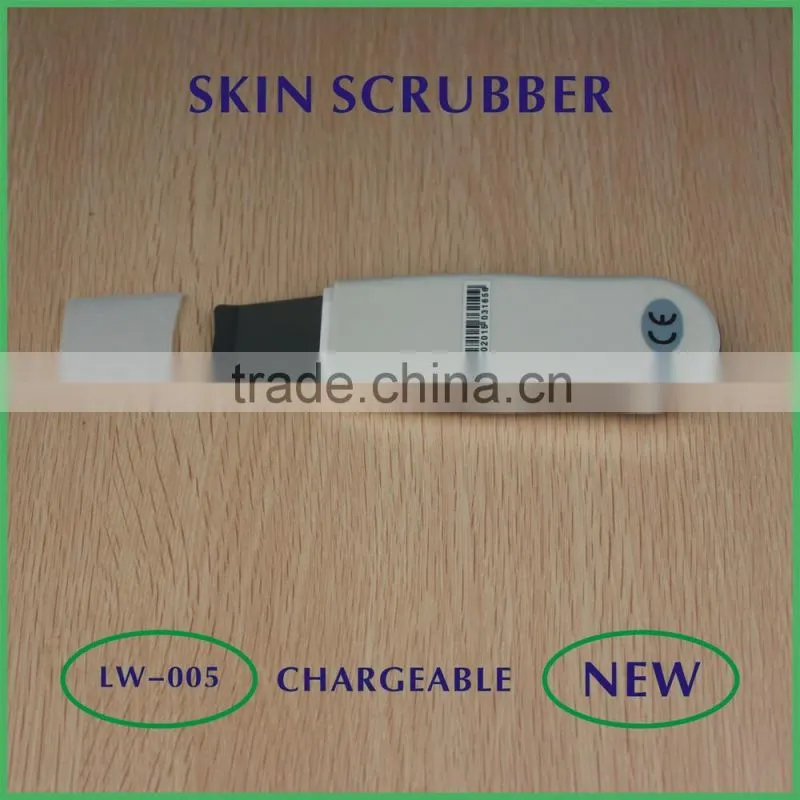 Newest ultrasonic skin scrubber lw-005 with lithium battery