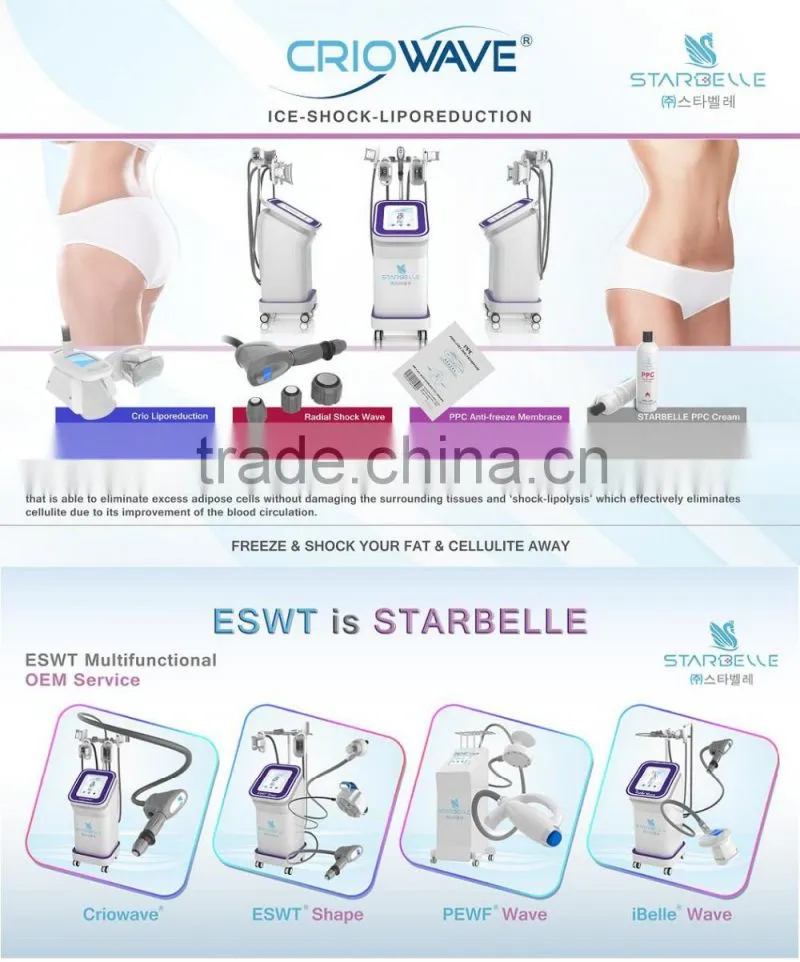 Top selling products 2015 Shock Wave Therapy cavitation rf vacuum salon equipment
