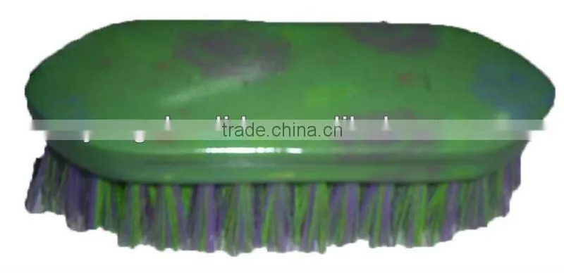 corlorful wooden back horse face brush