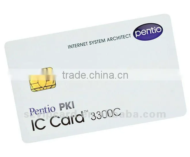Offset printing plastic PVC smart card with SLE4442 chip