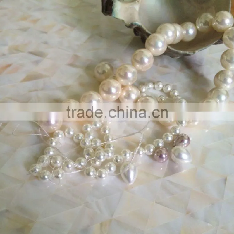 AA grade tear-drop shaped fresh water pearl necklace bracelet