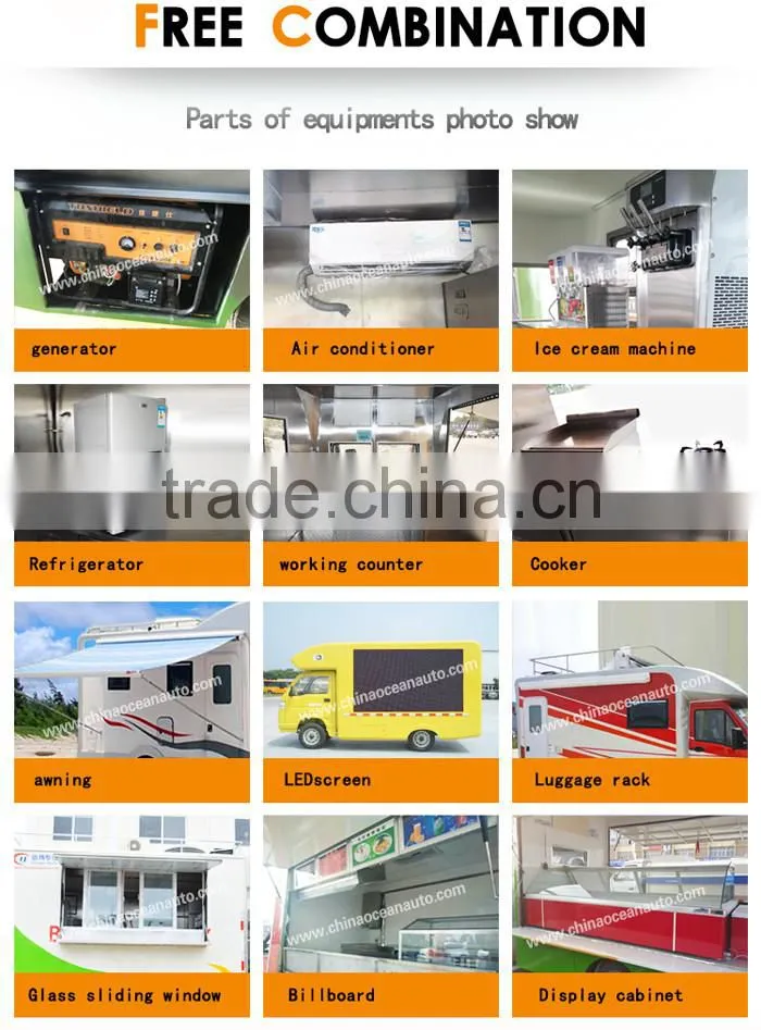 Mini JBC mobile buffet car/mobile food cart for sale