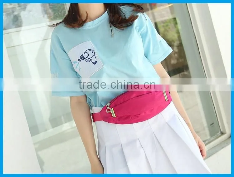 Travel sport running cycling waist bag with led /waist pouch