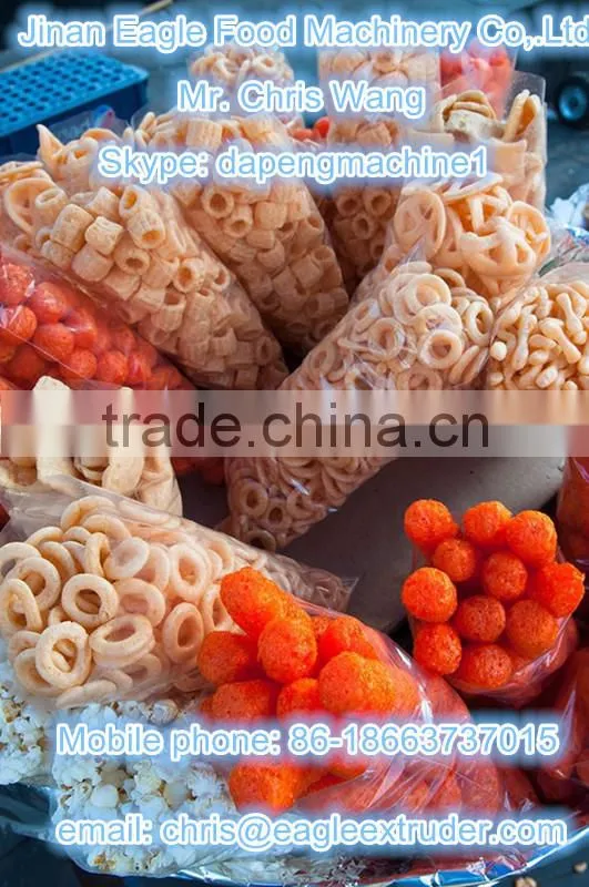 Automatic Corn Puff Snack Food Extruder Machine Production Line