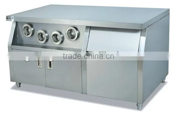 KFC worktable with cup dispenser