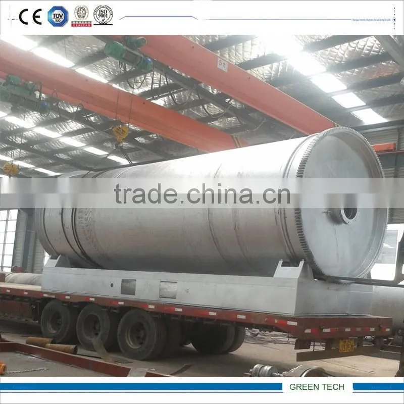 2016 Green Tech tyre recycling machine pyrolysis tyres to oil 10 TPD