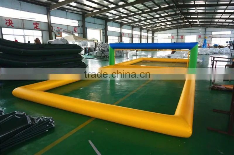 Durable PVC Tarpaulin Inflatable Floating Water Volleyball Court for Sale