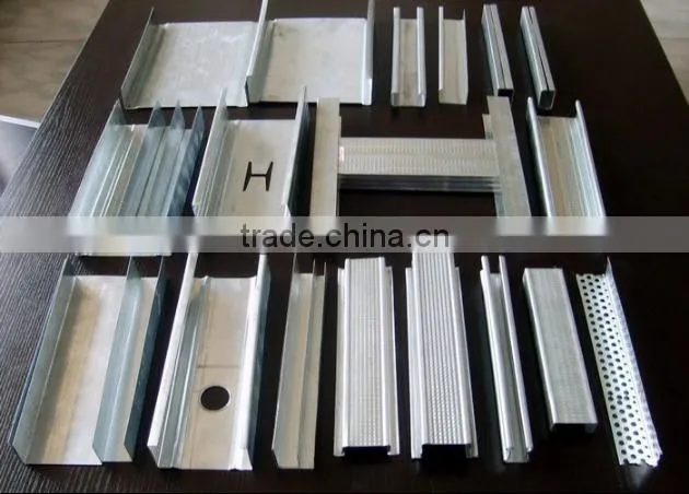 Drywall galvanized metal stud and track for building material